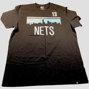 Brooklyn Nets #13 Harden NBA Black T-Shirt - Size L - Pre-owned
